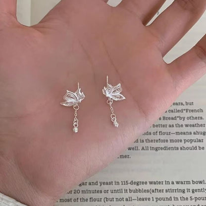 Alloy Earring Butterfly Drop