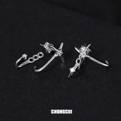 Stud Alloy Earring Star