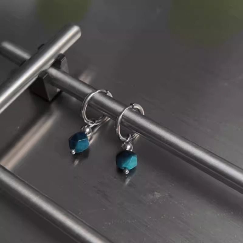 Drop Alloy Faux Earring Gemstone