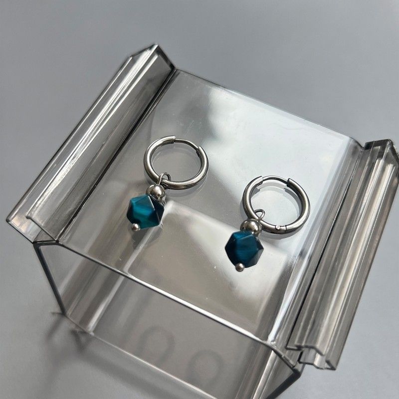 Drop Alloy Faux Earring Gemstone
