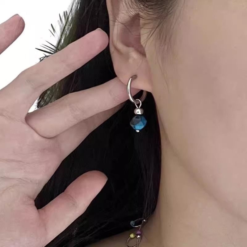 Drop Alloy Faux Earring Gemstone