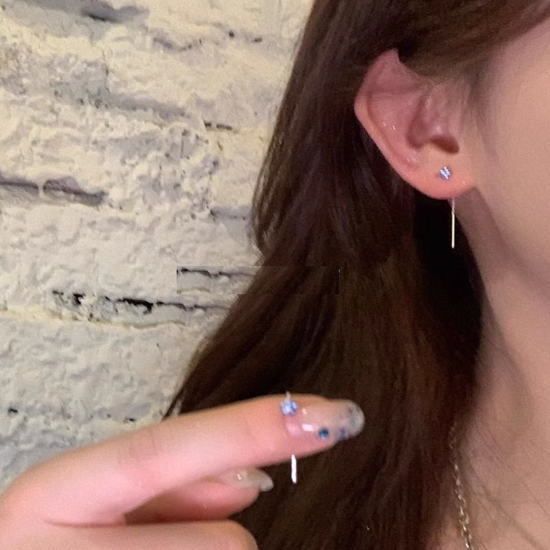 Earring Rhinestone Flower Threader