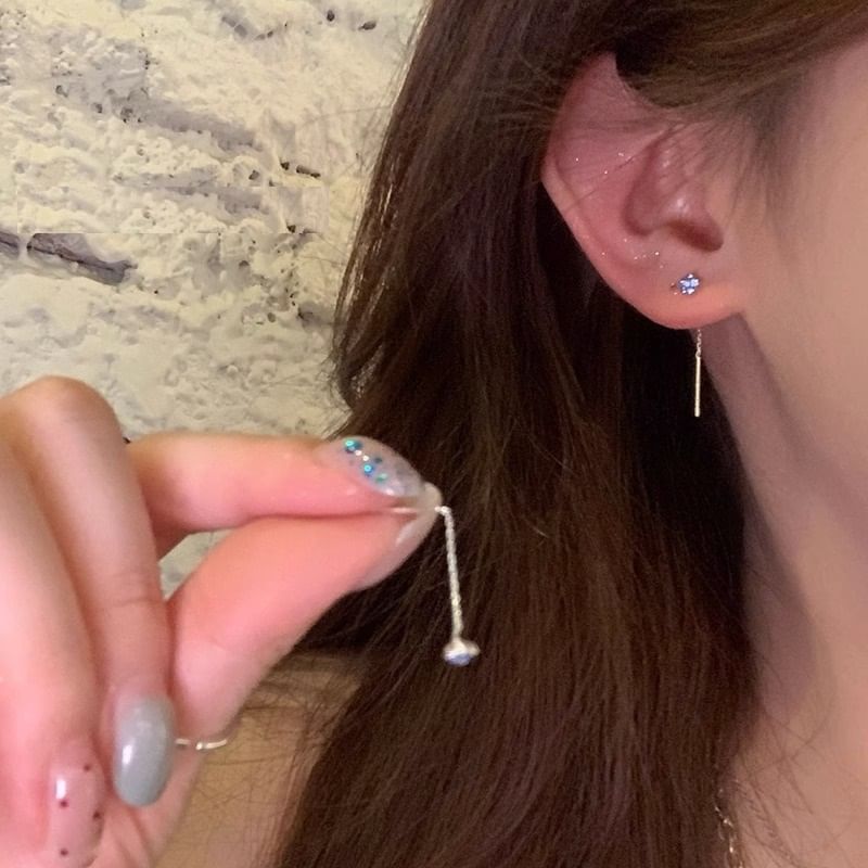 Earring Rhinestone Flower Threader
