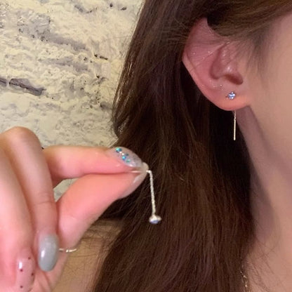 Earring Rhinestone Flower Threader