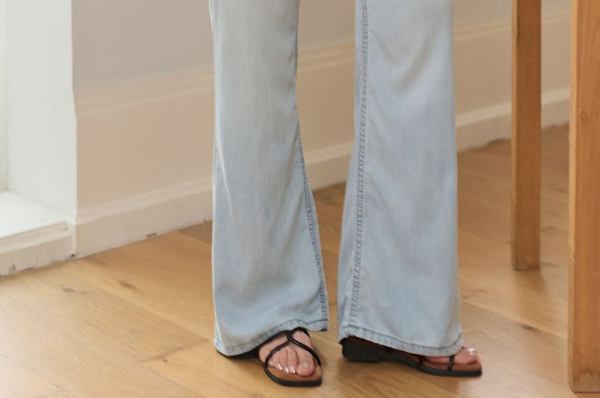 Mid Rise Washed Bootcut Jeans (Various Designs)