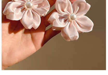 Pearl Set Flower / Faux Clip Hair