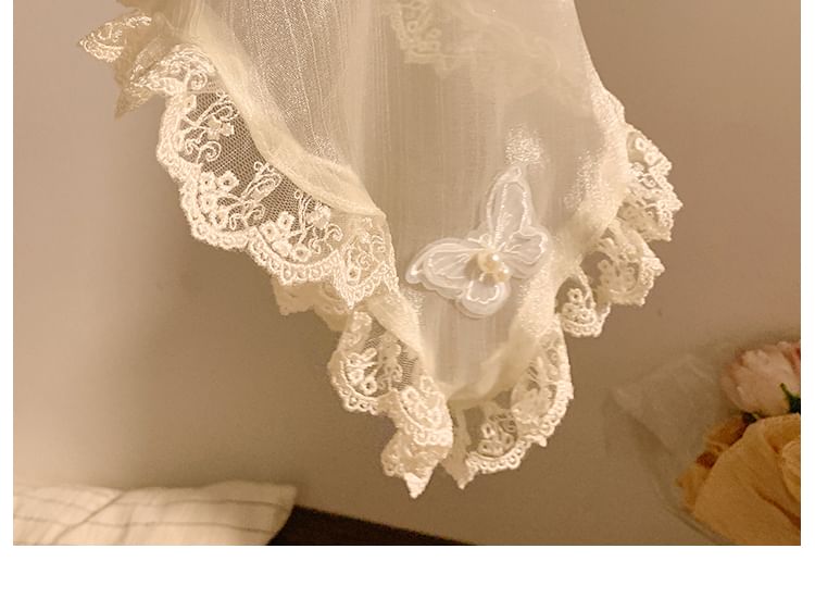 Applique Butterfly Headband Trim Lace