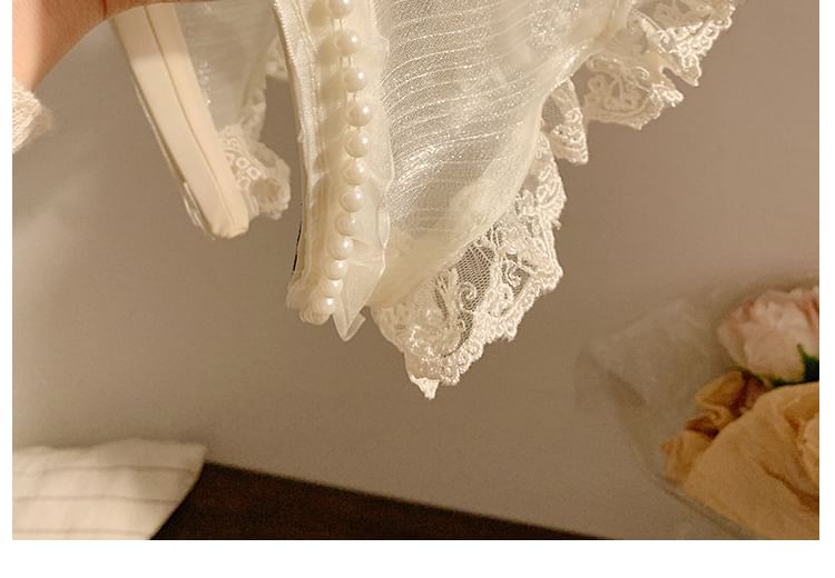 Applique Butterfly Headband Trim Lace