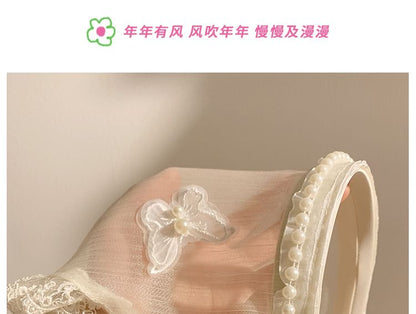 Applique Butterfly Headband Trim Lace