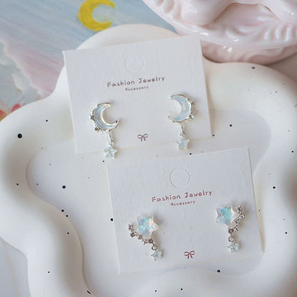 Earring Crescent Drop / Star