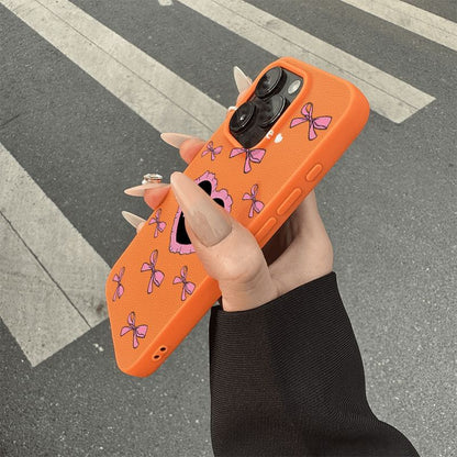 iPhone Bow Print Case