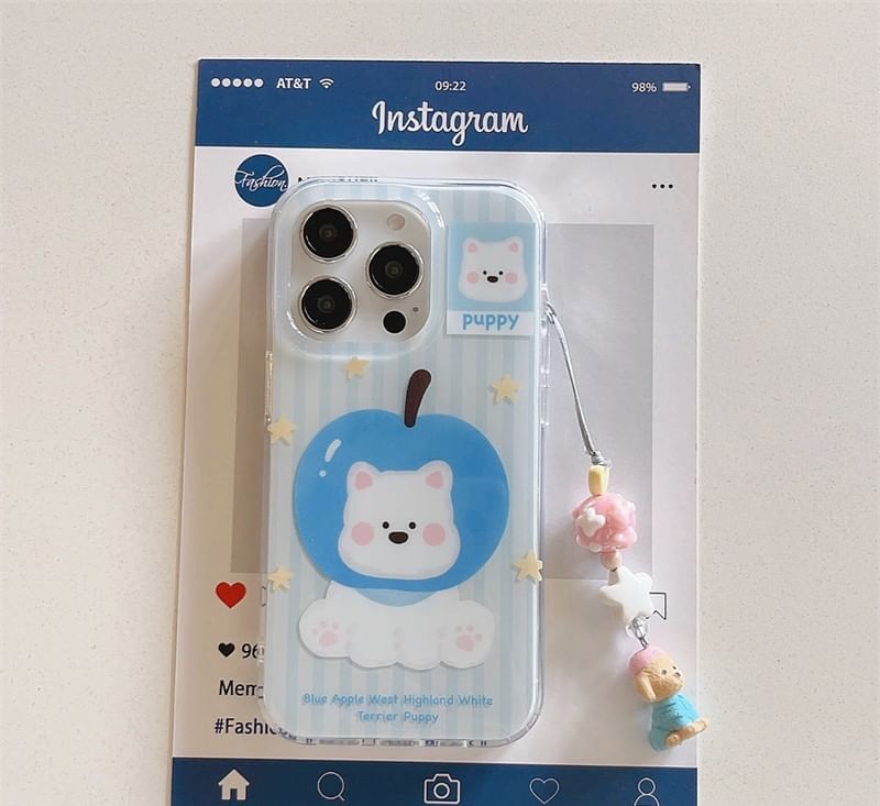 Case Set Charm Dog Phone /
