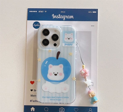 Case Set Charm Dog Phone /