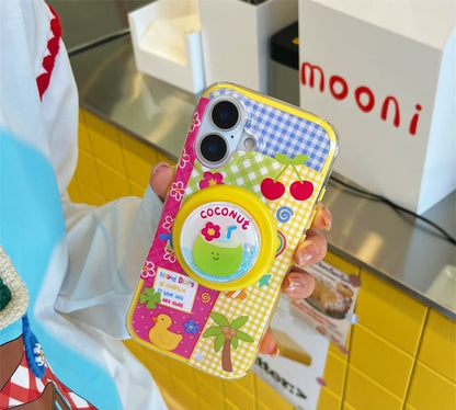 Phone Magnetic Cartoon Case MagSafe) Panel (Compatible with