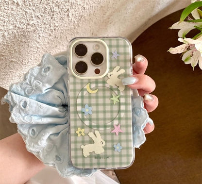 Rabbit Case Phone Plaid