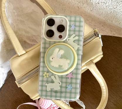 Rabbit Case Phone Plaid