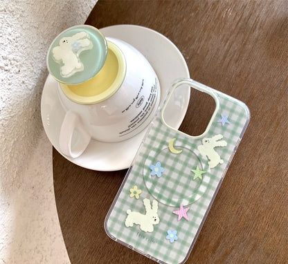 Rabbit Case Phone Plaid
