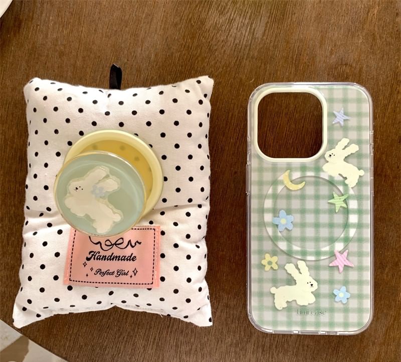 Rabbit Case Phone Plaid