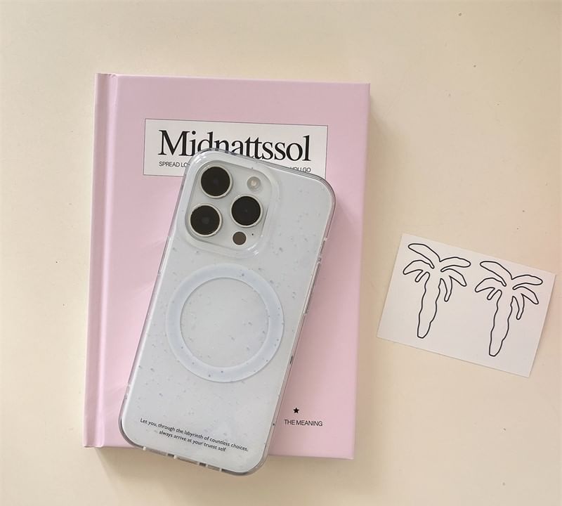 Case MagSafe) with (Compatible Glitter Phone Magnetic
