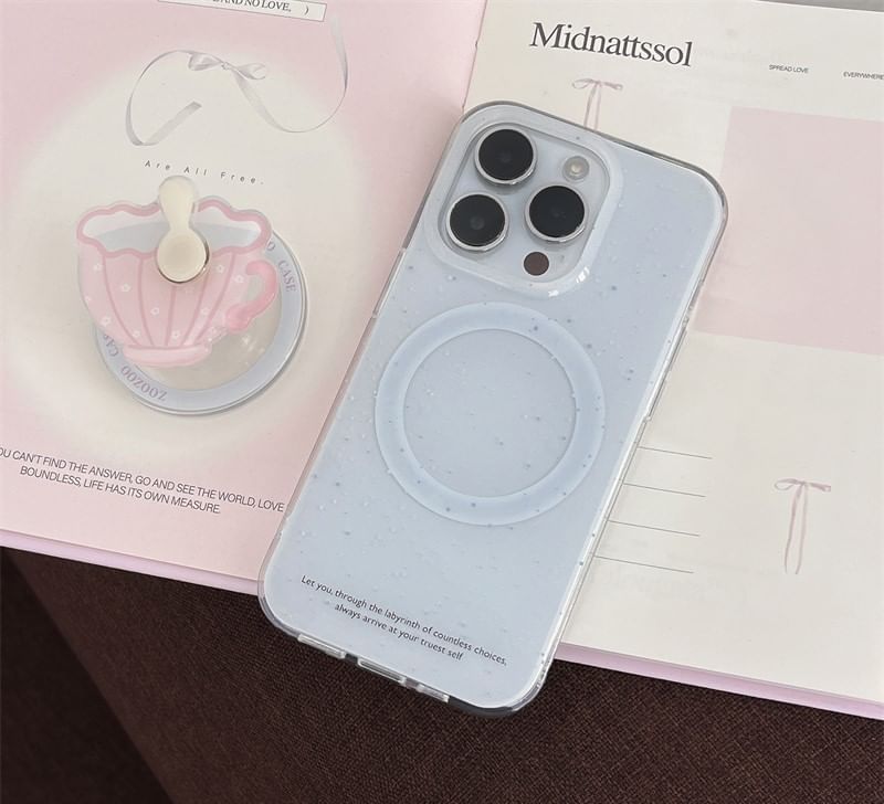 Case MagSafe) with (Compatible Glitter Phone Magnetic
