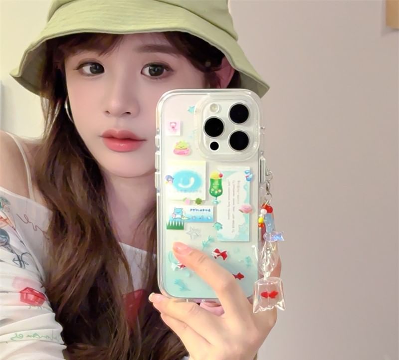 Goldfish Case Set Phone Charm /