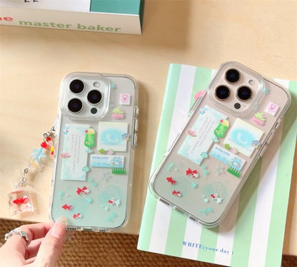 Goldfish Case Set Phone Charm /