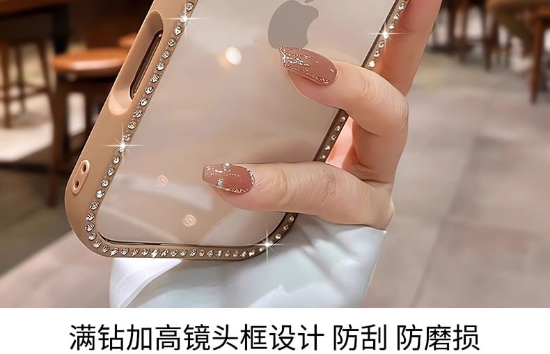 Rhinestone Transparent iPhone Case