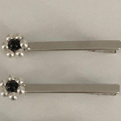 2: Flower Clip of Beaded Hair Set