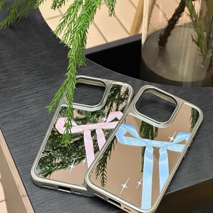 Print Mirror Ribbon Phone Case