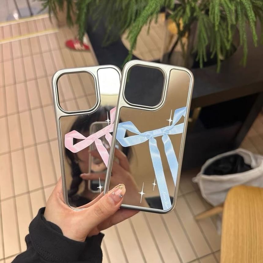 Print Mirror Ribbon Phone Case
