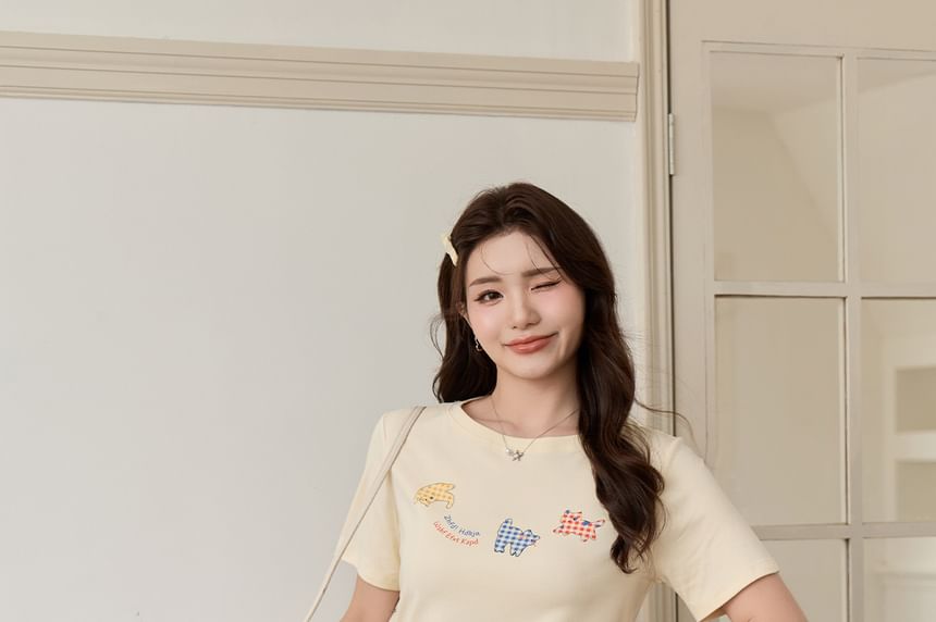 High Rise Plain Lace Trim Mini A-Line Skirt