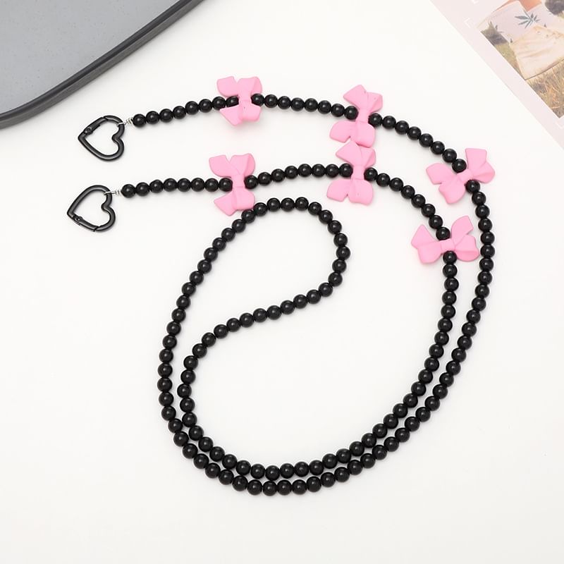 Phone Lanyard Bead Bow