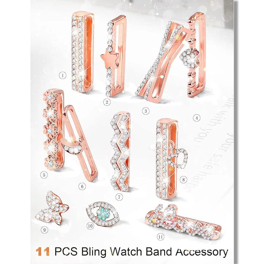 Designs) Charm Band Rhinestone (Various for Watch Apple