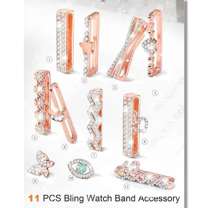 Designs) Charm Band Rhinestone (Various for Watch Apple