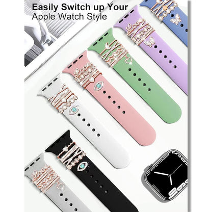 Designs) Charm Band Rhinestone (Various for Watch Apple