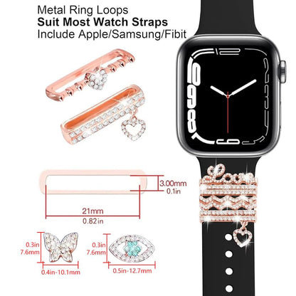 Designs) Charm Band Rhinestone (Various for Watch Apple