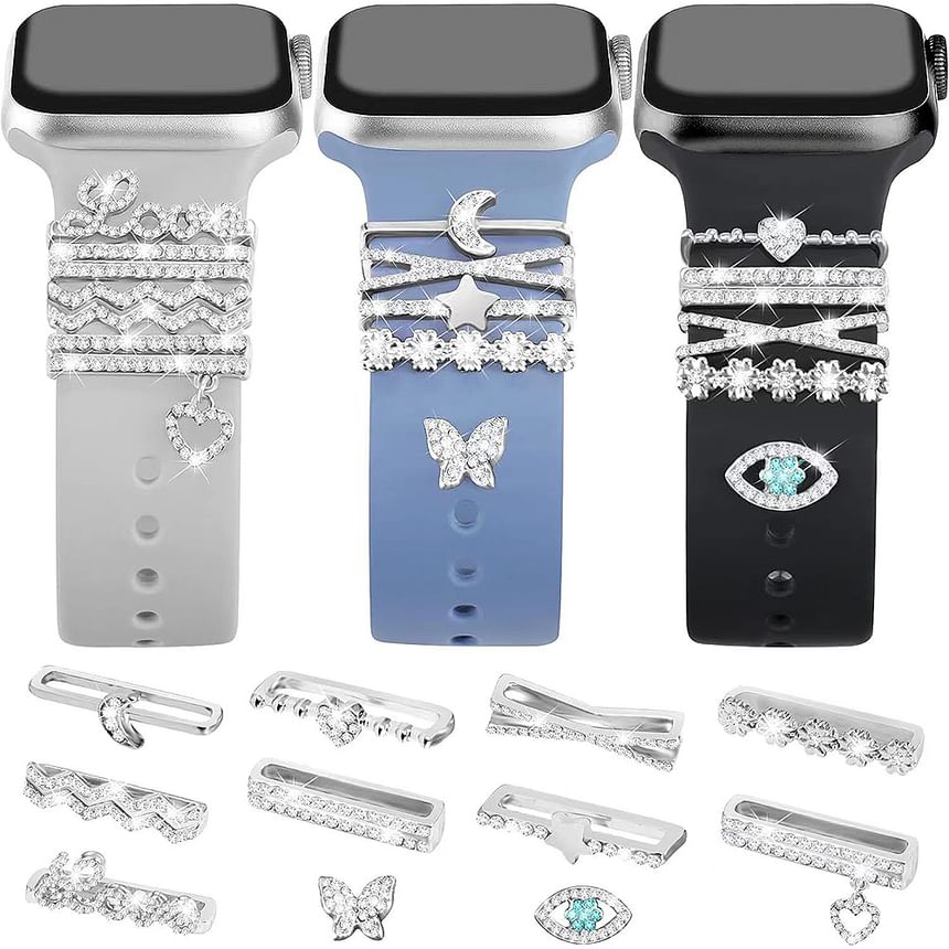 Designs) Charm Band Rhinestone (Various for Watch Apple