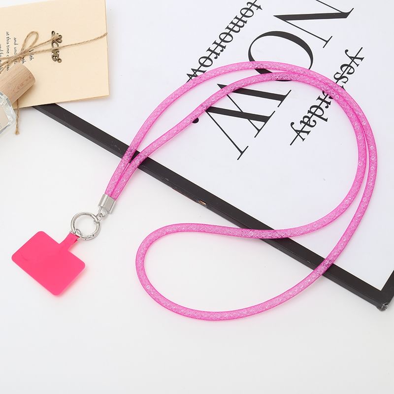 Glitter Lanyard Phone Pad with