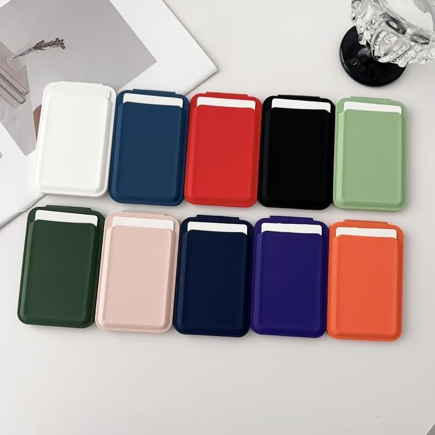Holder Mirror MagSafe) Magnetic Card Portable (Compatible with