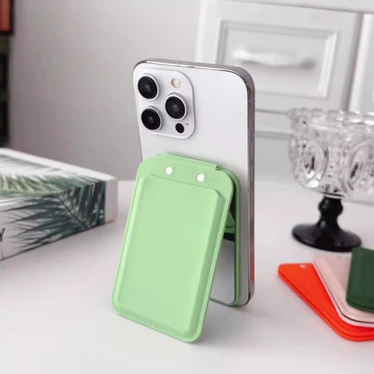 Holder Mirror MagSafe) Magnetic Card Portable (Compatible with