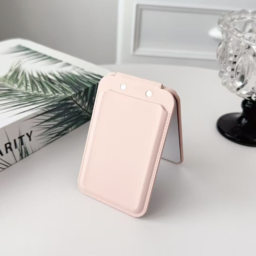 Holder Mirror MagSafe) Magnetic Card Portable (Compatible with