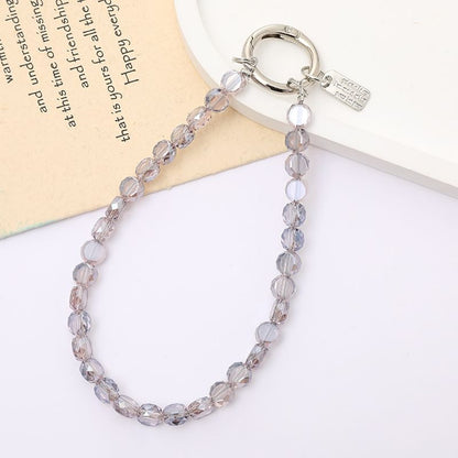 Strap Phone Crystal Faux Bead