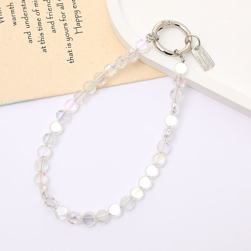 Strap Phone Crystal Faux Bead