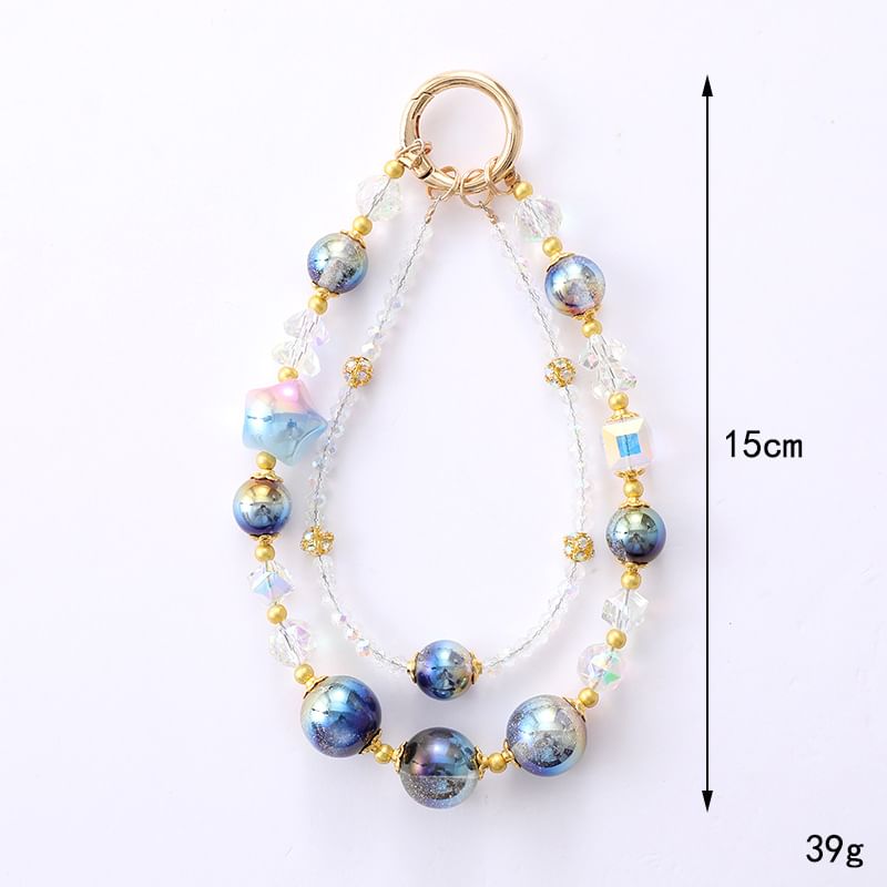 Layered Star Bead (Various Crystal Faux Strap Designs) Phone