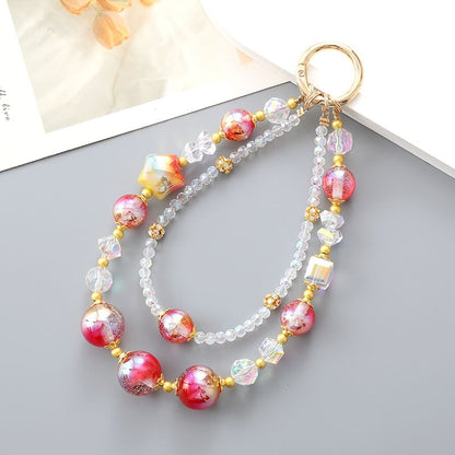 Layered Star Bead (Various Crystal Faux Strap Designs) Phone