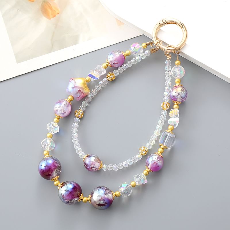 Layered Star Bead (Various Crystal Faux Strap Designs) Phone