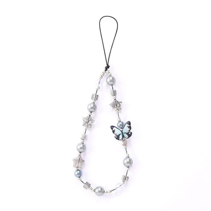 Bow / Phone Star Butterfly Bead Strap