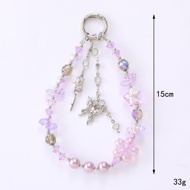 Strap Faux Crystal Butterfly Star Designs) Phone (Various