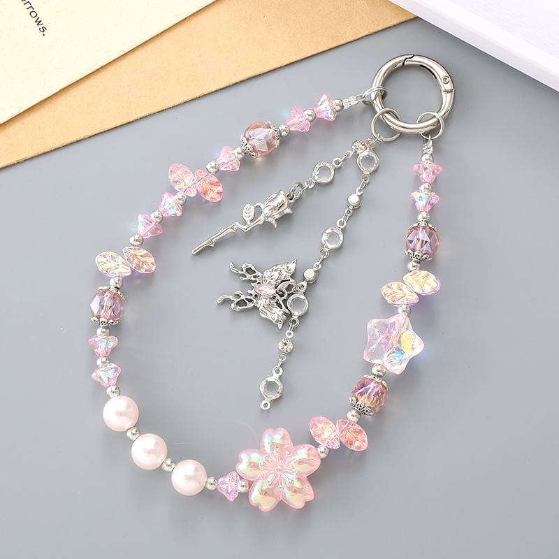 Strap Faux Crystal Butterfly Star Designs) Phone (Various