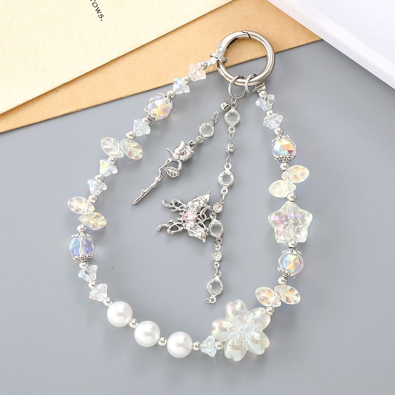 Strap Faux Crystal Butterfly Star Designs) Phone (Various